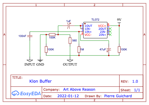 Schematic of the Klon Buffer